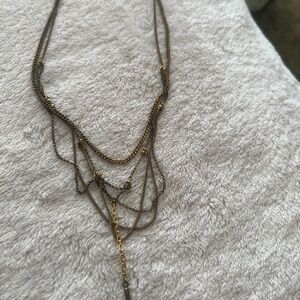 Chan Luu Gold and Brown Multi-Strand Necklace